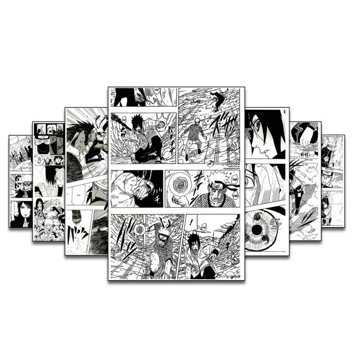 Naruto Random Manga A4 Size 6pc Set Poster Anime
