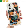 UCUC for Redmi K40 / K40 Pro / Xiaomi Poco F3 / Mi 11x Back Cover Star Moon Astronaut Soft PU Leather Phone Cases. 