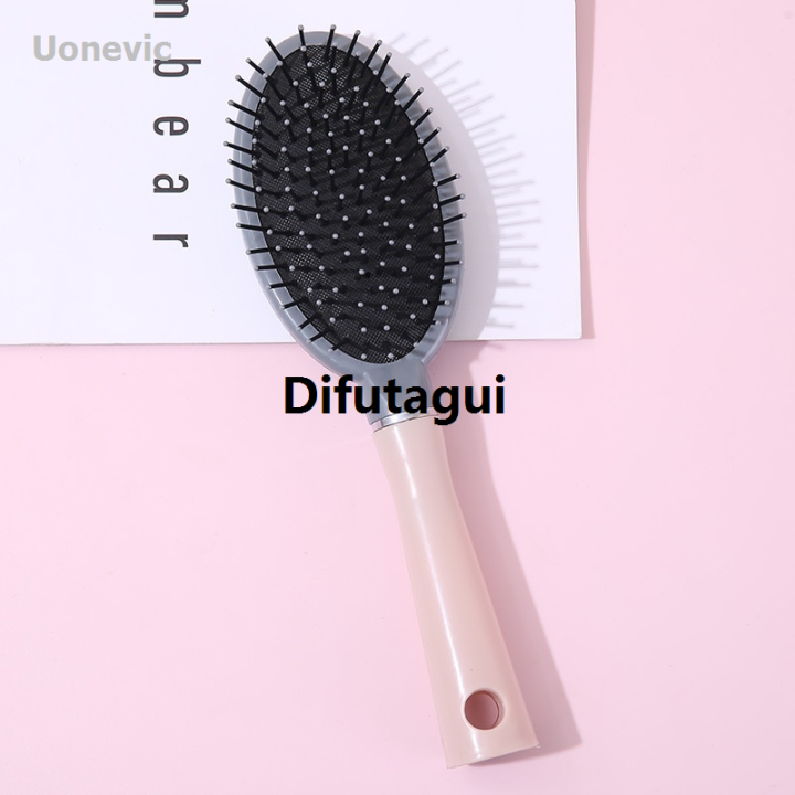 Difutagui%201Pc%20Long%20Hair%20Smooth%20Curling%20Comb%20Cartoon%20Cushion%20Comb%20Portable%20for%20Wet%20and%20Dry%20Hair,%20Anti-Static%20Portable%20Women's%20Home%20-%20Image%203