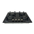 Fujix 4 Burner Gas Hob Electric Automatic Ignition (FJX - B60) With Italian Burner _ Black. 