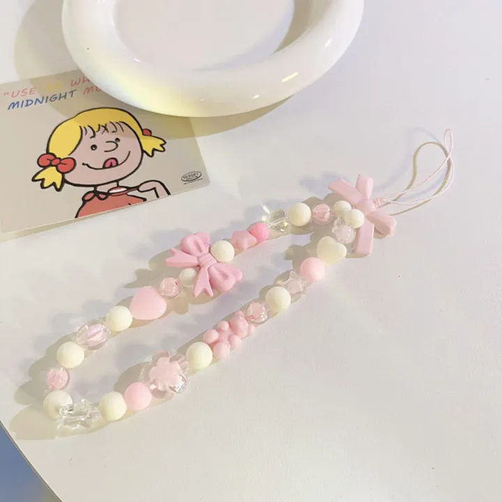 Plastic%20%20%20Strap%20Elegant%20Approximately%2024cm%20Long%20Fresh%20Pink%20Beads%20Love%20Bow%20%20Bracelet%20for%20Fashion%20Accessory%20Daily%20Wear%20Gift%20Option%20Casual%20Outing%20Teenagers%20-%20Image%209