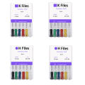 6Pcs/Pack Dental H Files K Files 21/25mm Stainless Steel Dental Endodontic Instruments Dental Root Canal Files Treatment Tools. 