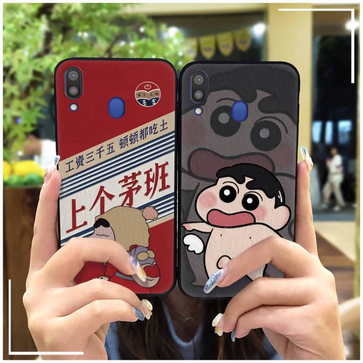 Soft case Cute Phone Case For Samsung Galaxy M20/SM-M205FD Durable Graffiti Silicone Cartoon Anti-dust Back Cover TPU