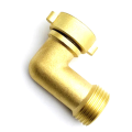 2Pcs 45 Degree Garden Hose Elbow Fitting 2Pk with 2 Washers - Outdoor Faucet Extender, Hose Connector Spigot Extender Copper Faucet Extender. 
