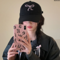 Cap Soft Peaked Cap Girl Baseball Cap Bow Sweet Zaozhixunba Embroidery Ladies Solid Color Korean Outdoor Cotton Sun Hat Nicle Special Edition. 