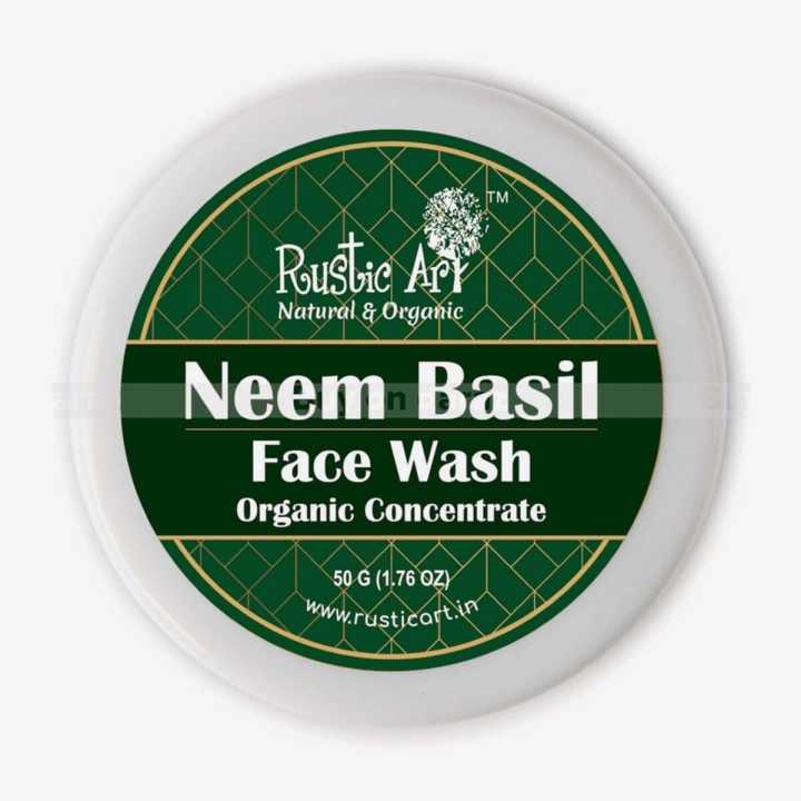 Rustic Art Organic Neem Basil Face Wash Concentrate 50Gms