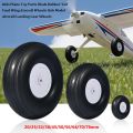 New Black Kids Plane Toy Parts Rubber 0.75" - 5" Inch Tail Fxed Wing Aircraft Wheels Hub Model Aircraft Landing Gear Wheels For RC Airplane Replacement. 