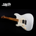 Jet Guitars JS 400 WH HSS Roasted Maple White Left Handed w/ Gigbag. 