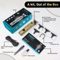 V-097 Professional Hair Trimmer for Men | Limited Edition Gold, Turbo Motor, LED Display - Baseonlineshopping. 