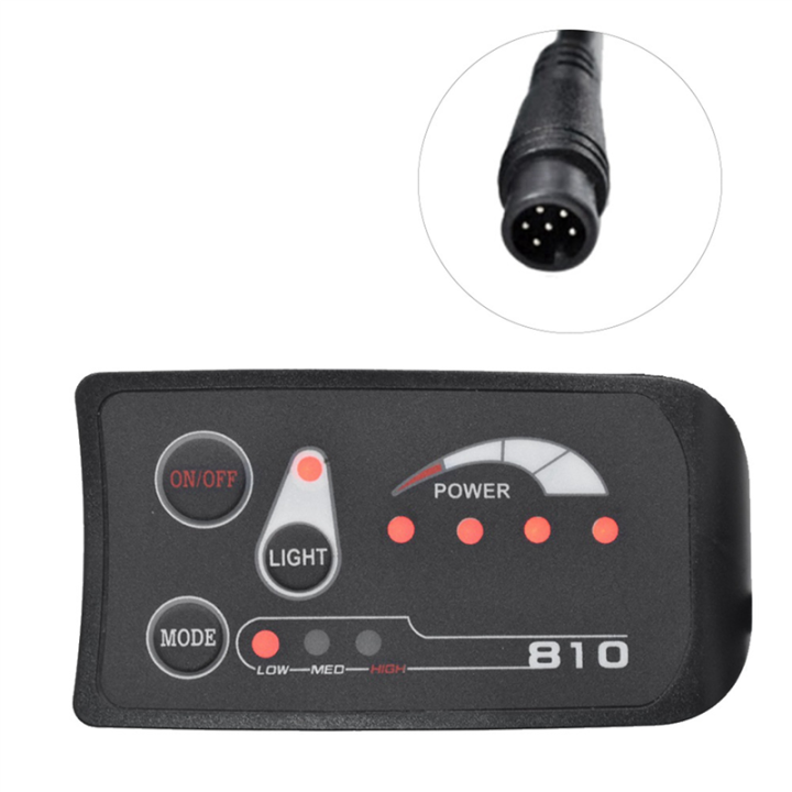NAMUNY%202X%206PIN%20S810%20E-Bike%20Meter%20LED%20Display%20IP65%2036V%20UART%20for%20Electric%20Bike%20Electric%20Bicycle%20Meter(36V)%20-%20Image%203