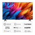 TCL 108 cm (43 inches) Metallic Bezel-Less Series 4K Ultra HD Smart LED Google TV 43V6B (Black). 