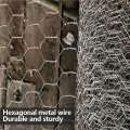 Metal Wire Chicken Rabbit Poultry Fence Netting Crop Protection Net Hexagonal Gaanized Mesh for Garden Courtyard Farm. 