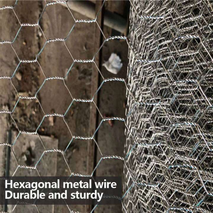 Metal%20Wire%20Chicken%20Rabbit%20Poultry%20Fence%20Netting%20Crop%20Protection%20Net%20Hexagonal%20Gaanized%20Mesh%20for%20Garden%20Courtyard%20Farm%20-%20Image%204