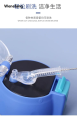 Wenefang Stainless steel baby bottle straw brush 175mm baby Luxury bottle spiral tube brush Soft bristle straw brush. 