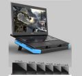 NUOXI Q7 Ultra Professional 5 Fan LED Backlit Speed And Height Adjustable Gaming Laptop Stand Cooling Pad. 