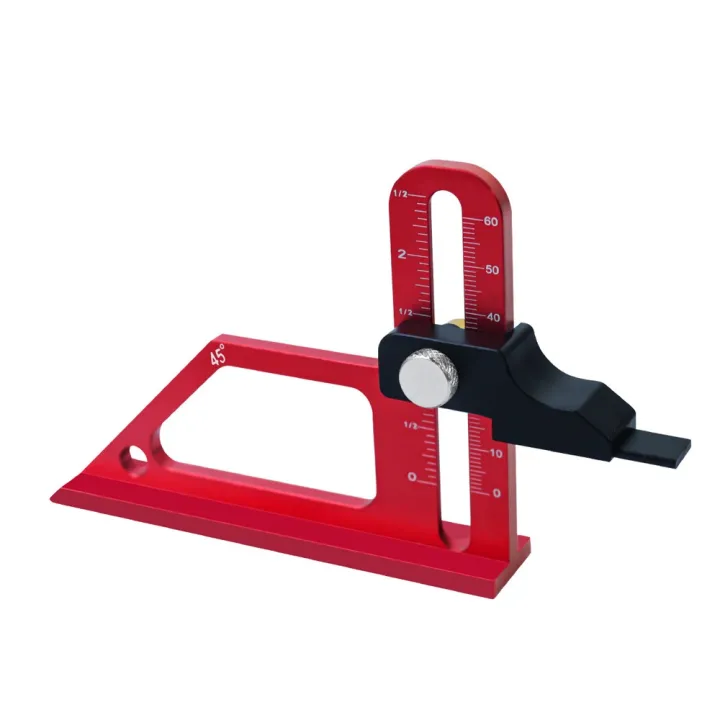 Table Saw Depth Gauge Tool 0-60mm Adjustable Tabletop Height Gauge with ...