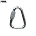 Petzl Delta N 10 Screwlink - Triangular Quick Link for Climbing Anchors. 
