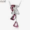 OUXI Purple/White Drip Pendant by Swarovski 10845-119000 For Women. 
