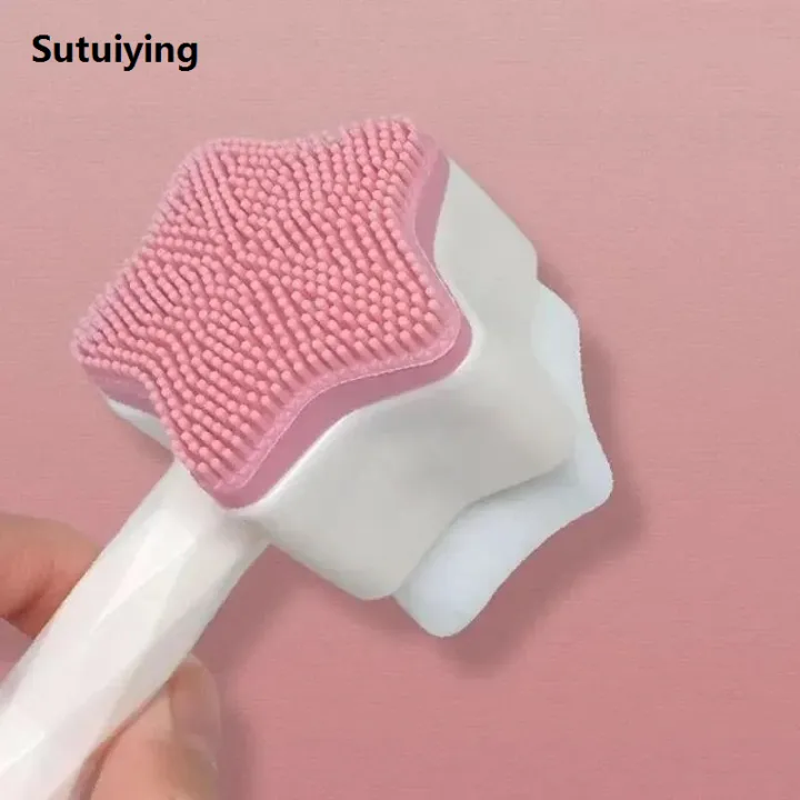 Sutuiying%201pc%20Facial%20Cleansing%20Brush%202%20In1,%20Face%20Exfoliating%20Pore%20Deep%20Cleansing%20Luxury%20Brush,%20Ultra%20Fine%20Soft%20Bristle%20Dual%20Face%20Wash%20Brush%20-%20Image%202