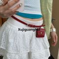 Xujiguanghui Portable Women Waist Bag Red Purse Belt Waist Hot Selling Bag Small Bag Solid Color Women Belt Bag Women. 