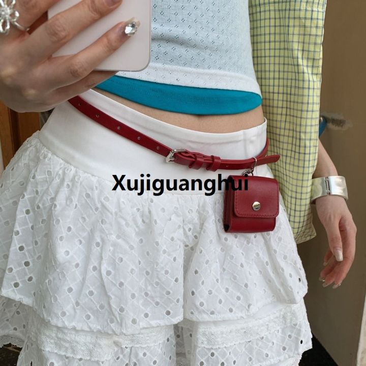 Xujiguanghui%20Portable%20Women%20Waist%20Bag%20Red%20Purse%20Belt%20Waist%20Hot%20Selling%20Bag%20Small%20Bag%20Solid%20Color%20Women%20Belt%20Bag%20Women%20-%20Image%204