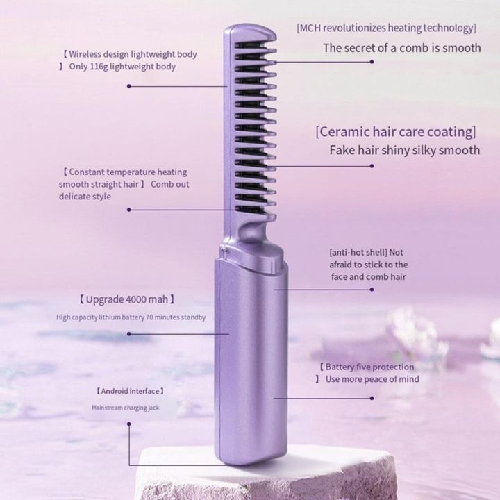 Rechargeable%20Mini%20Hair%20Straightener%20Brush,%20Portable%20Straightening%20Comb%20-%20Image%204