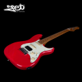 Jet Guitars JS 400 CRD HSS Roasted Maple Coral Red w/ Gigbag. 