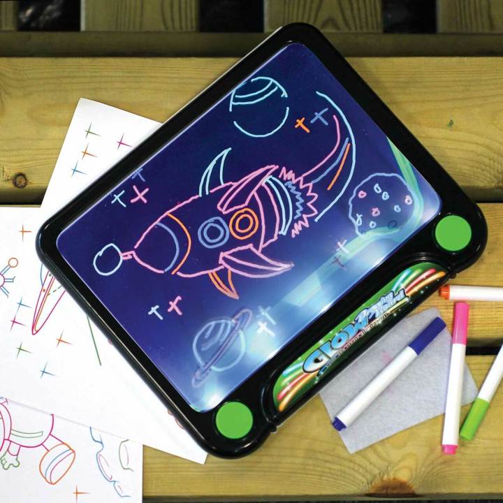 Glow Drawing Board Illuminated Glow Board Sketch and Tracing Board With LED On Frame For Kids