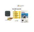 Ezviz H1C 1080P Indoor Smart Home 2MP Wi-Fi CCTV Camera With Magnetic Base( Hitech 32 Gb Sd Card Included). 