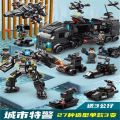 Cross-border Rim Warship Compatible Lego Red Sea Cruiser Assembled Military Boy Bag Toys Wholesale. 