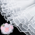 NCANRUI 3pcs Bouquet Wrapping Paper, 11in X 4.5 Yards for Each Pearl Edge Flower Packaging Fabric, (Black). 