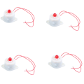 4X -3 AC220V Industrial LED Blinker Red Alarm Siren Buzzer 100DB White. 