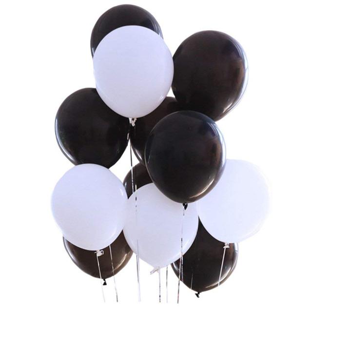 Black & white balloons (50 Pcs) | Daraz.com.np