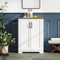 KamaKhya Decor Bathroom Storage Cabinet, Wooden Floor Storage Cabinet, for Living Room, Entryway, Space Saving, White. 