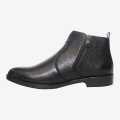 Black Color Formal Chelsea Ankle Boots For Men. 