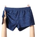 Fashion Solid Color Men's Cotton Underwear Spot Elastic Loose Boxers Men Breathable Baggy Boxer Briefs Men. 