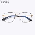 Metal Frame Blue Ray Cut Light Blocking Glasses 100% UV Protection Classic Looks Glasses. 