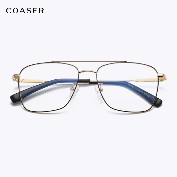 Metal Frame Blue Ray Cut Light Blocking Glasses 100% UV Protection Classic Looks Glasses