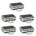FORIDE 5X Aluminum Alloy Toolbox Accessories Storage Box Practical Aluminum Suitcase Portable Handle Small Toolbox Storage Box. 