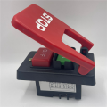 fasdaga 2X 110V/220V Dual Voltage Paddle Switch, 3HP At 230 Volts, Large Knee Paddle for Power Tools Fast Power Off. 