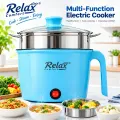 MTS Multifunctional Cooking Electric Pot Electric Cooking Pot, Rapid Noodles Maker, 1.8L Steel Mini Hot Pot Food Steamer Momo Maker 450W. 