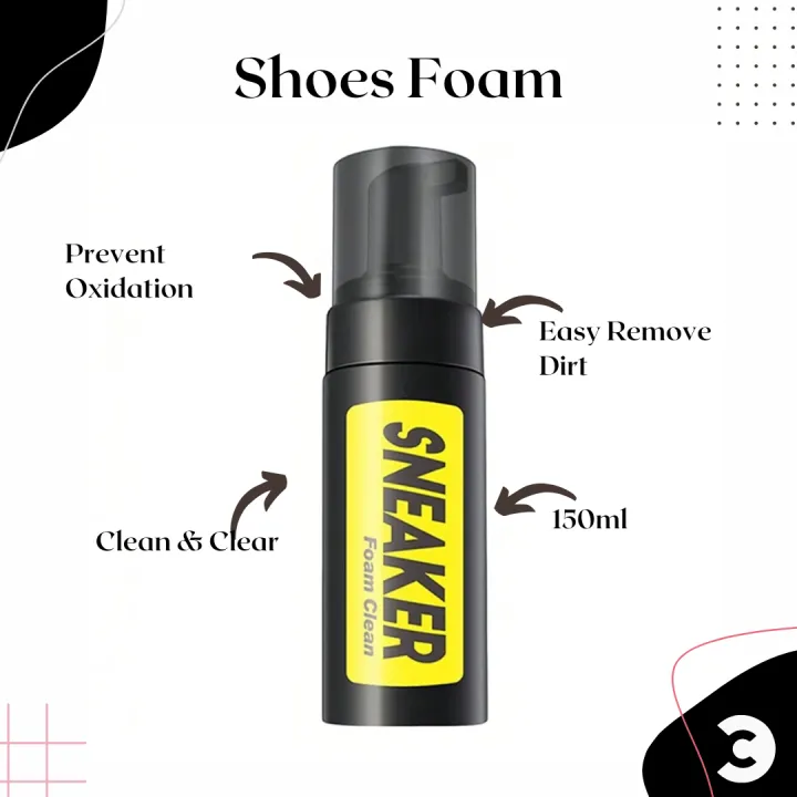 Decontamination Maintenance White Foam Shoes Cleaner Spray for Shoes | Shoes Cleaner Foam | Sneaker Cleaner Foam by Comfort Corner