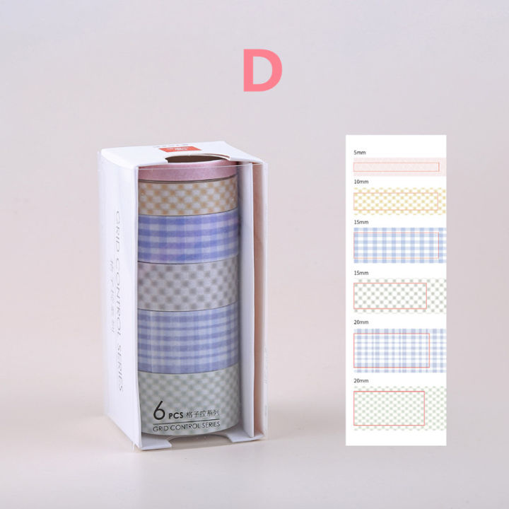 Sweet%20Journal%206%20Rolls/Set%20Washi%20Tape%20Lattice%20Decorative%20Masking%20Tapes%20Sticky%20Paper%20Tape%20for%20Journals%20Diary%20DIY%20Crafts%20Gift%20Wrapping%20-%20Image%206