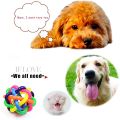 Wiggle Ball Cat Dog Toy, Dog Toys Pet Colorful Interactive Ball with Bell, 5 Sizes Wiggle Toy Balls, Dog Ball Puppy Supply, Interactive Dog Cat Ball. 