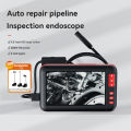 HD 4.3 Pipe Endoscope with Screen 8mm Lens Automotive Maintenance Lens Industry Looking Glass. 
