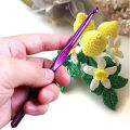 100Pcs Crochet Hook with Yarn Knit Gauge DIY Tools Kit Blue. 