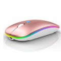 Dual Rechargeable Bluetooth and 2.4G Wireless Mouse 2 in 1 Mouse. 