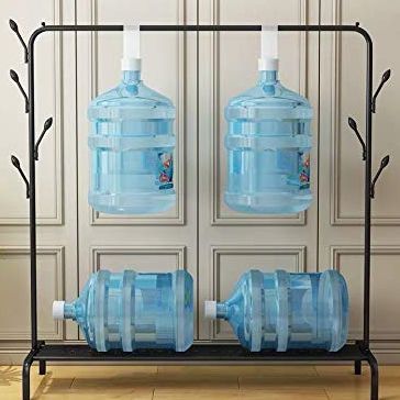 Multipurpose%20Garments%20Rack%20with%20Bottom%20Shelves%20Closet%20Organizer%20Coat%20Hanger%20ome%20Cloud%20Stainless%20Steel%20Cloth%20Hanger%20Leaf%20Design%20-%20Black%20-%20Image%204