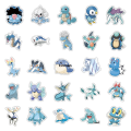 Linman 10/30/60PCS Blue Cute Pokemon Anime Stickers Decal DIY Suitcase【2025 Version】 Laptop Scrapbook Phone Guitar Graffiti Cartoon Sticker Kids Toy. 