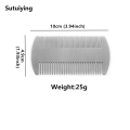 Sutuiying 1pcs Metal Hair Beard Comb EDC Size Steel Perfect for Wallet Hot Selling and Pocket Anti-Static Dual Action Beard Comb Hair Styling. 